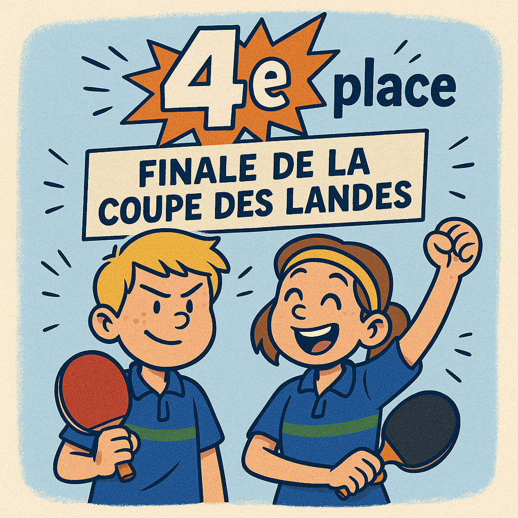Deux jeunes pongistes en finale de la Coupe des Landes